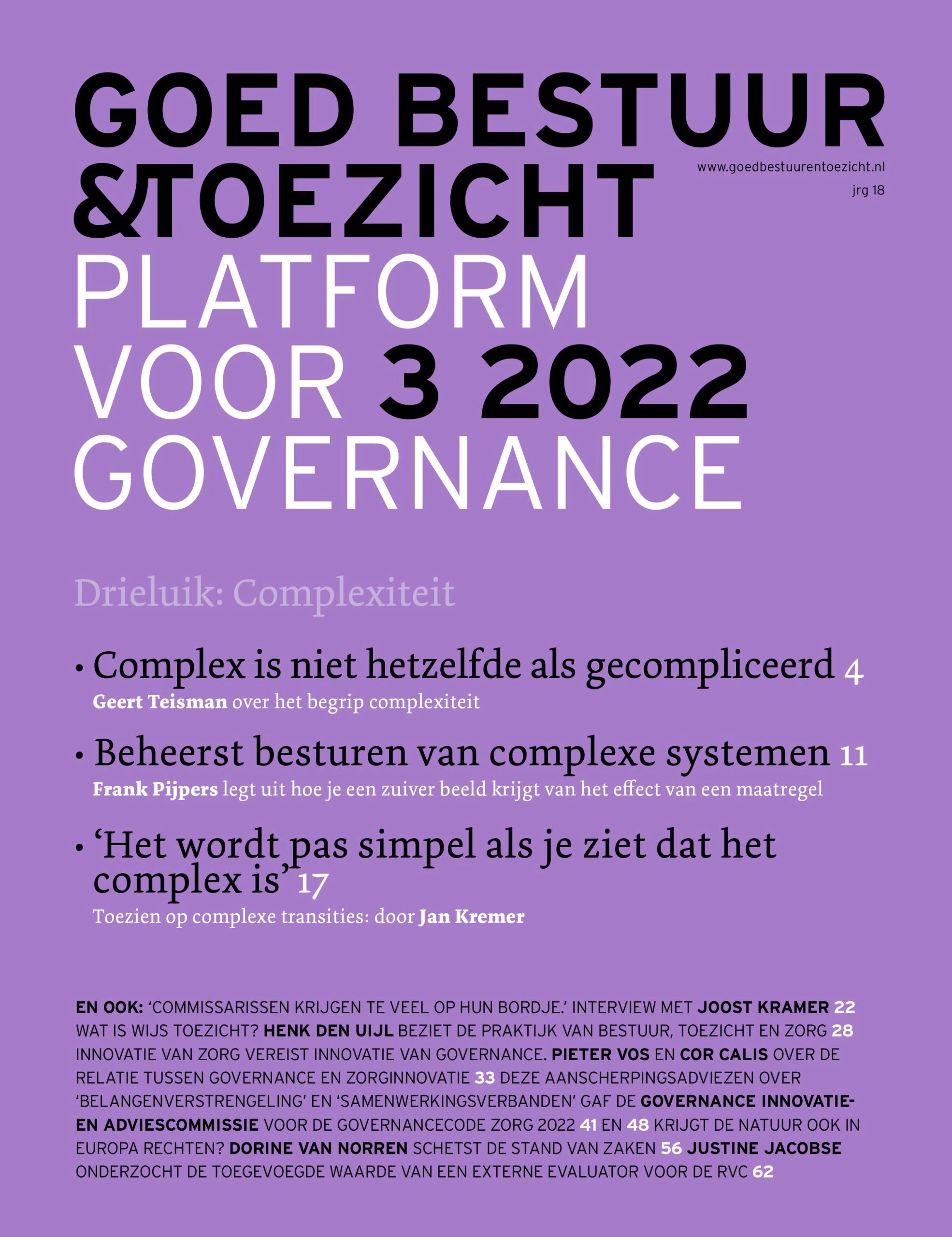 Goed Bestuur & Toezicht 2022/3