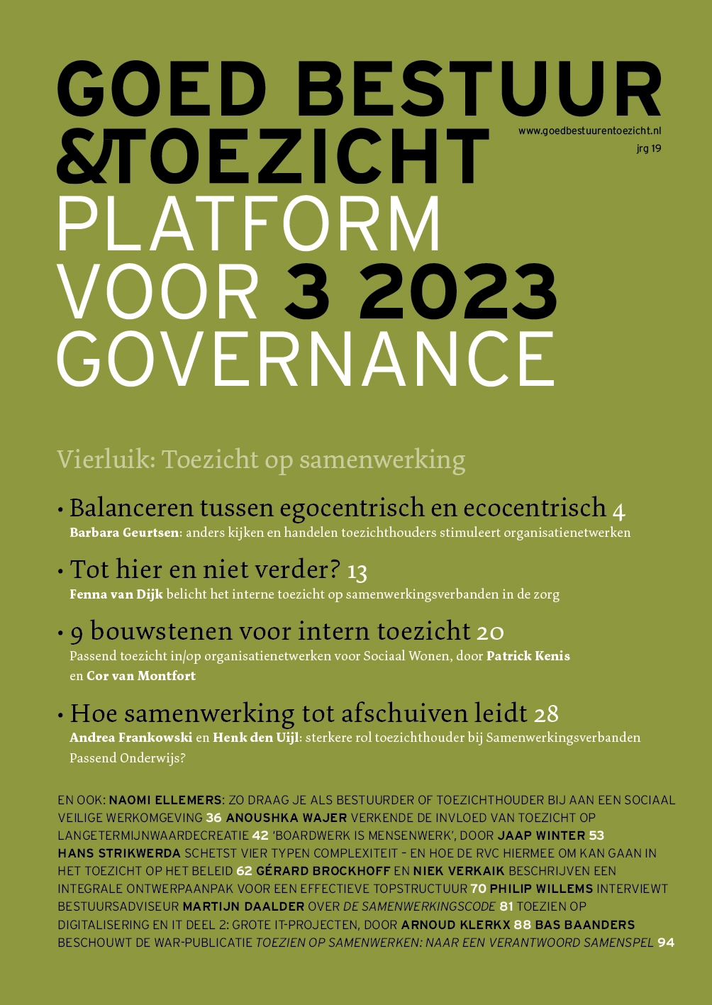 Goed Bestuur & Toezicht 2023/3