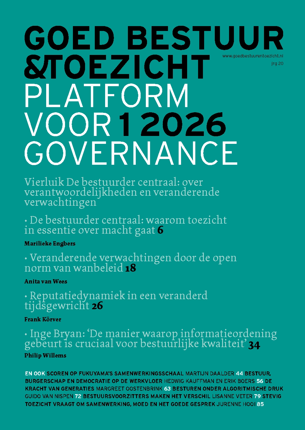 Goed Bestuur &amp; Toezicht 2026/1
