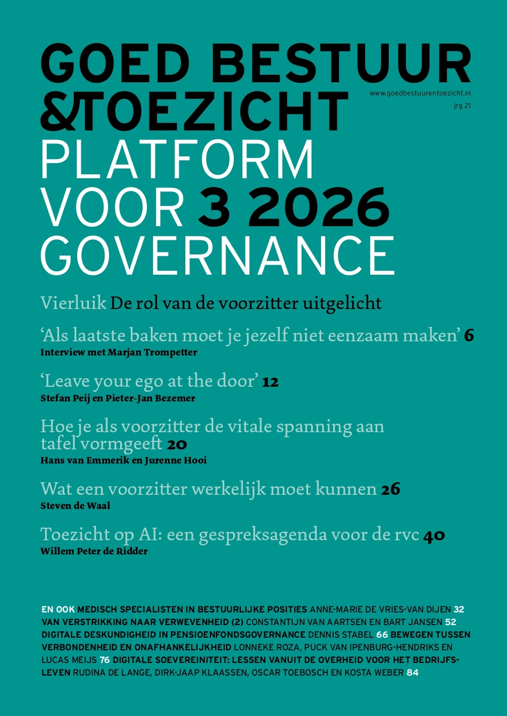 Goed Bestuur &amp; Toezicht 2026/3